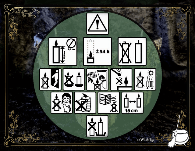 Bougie de Protection aux 8 herbes (50H)